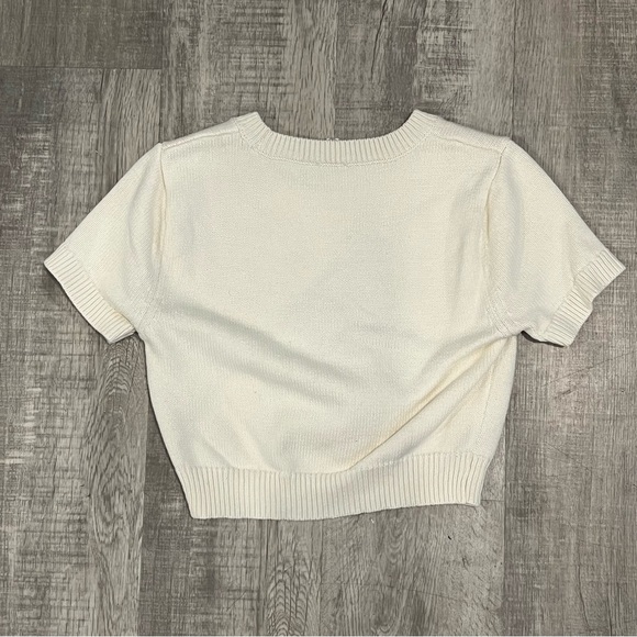Le Lis Cream Knit Sweater - Picture 3 of 4